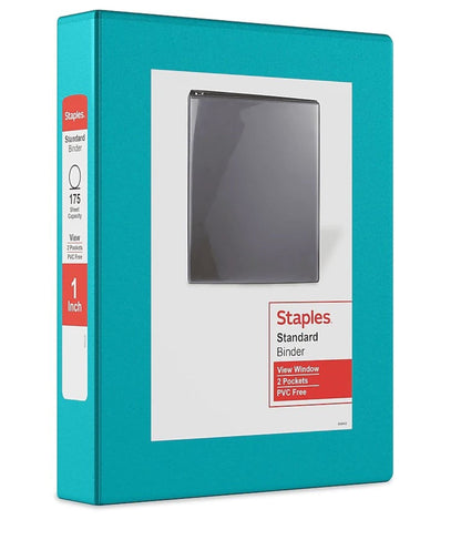 Staples Storage Binder 26456-CC, Mini