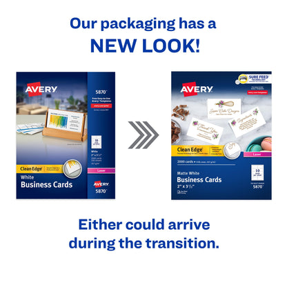 Avery Card Stock 5870, 2" x 3.5", 2000 Count – view 3