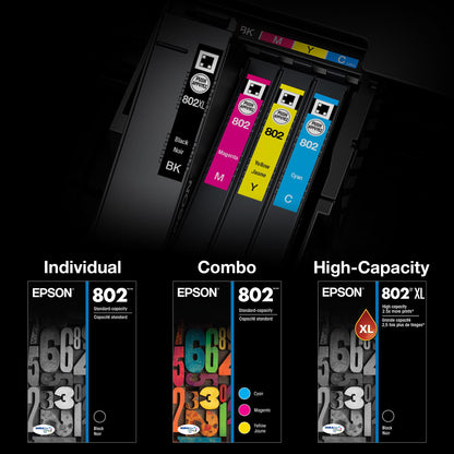 Epson Inkjet Printer Ink T802120-BCS, Standard Capacity, 4 Count – view 5