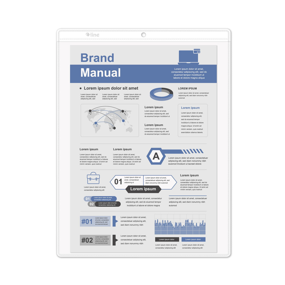 C-Line Card Document Sleeve 80912, 9 x 12-Inch, 50 Count – view 4