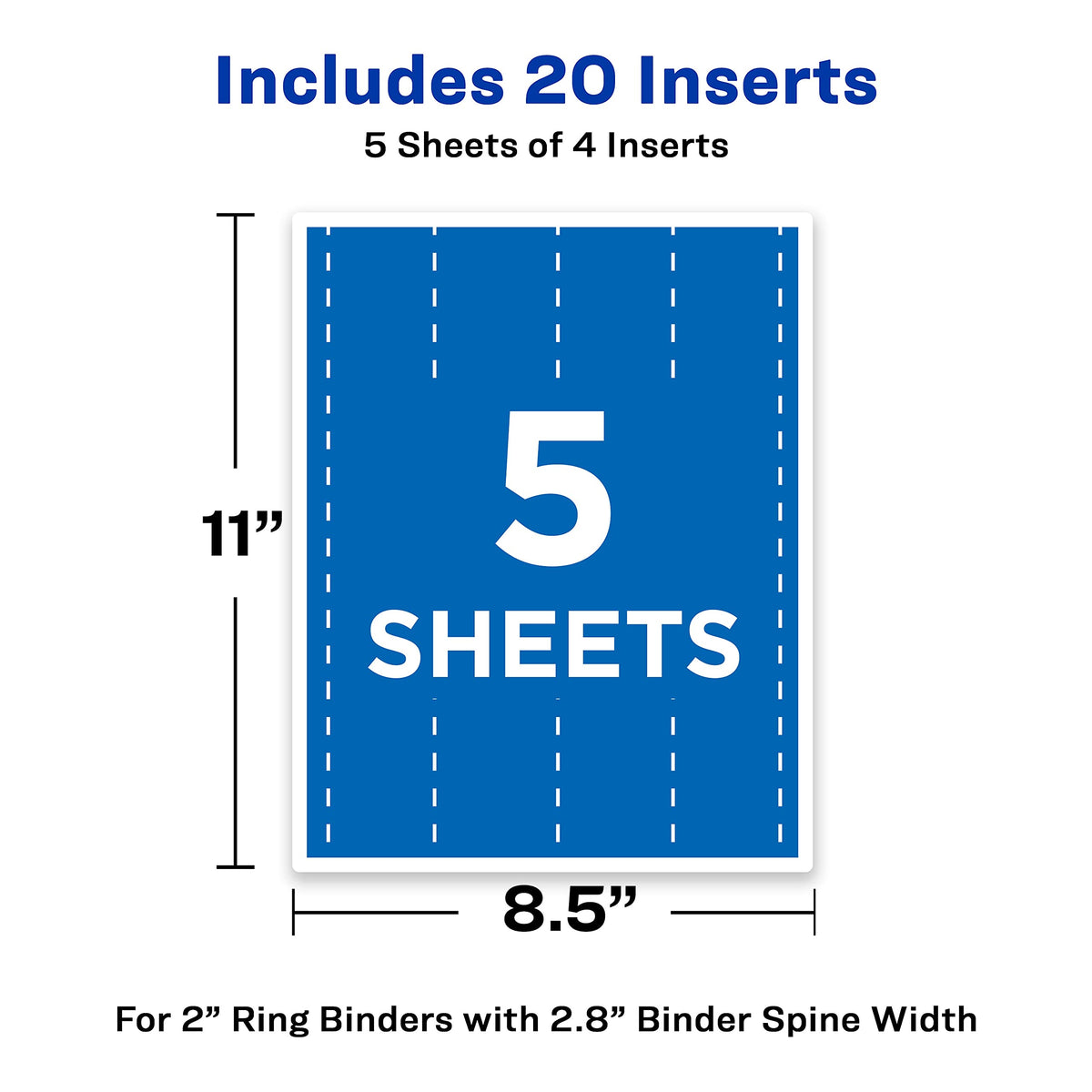 Avery Card Stock 89107, For 2" Ring – view 4