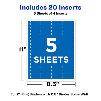Avery Card Stock 89107, For 2" Ring – view 4