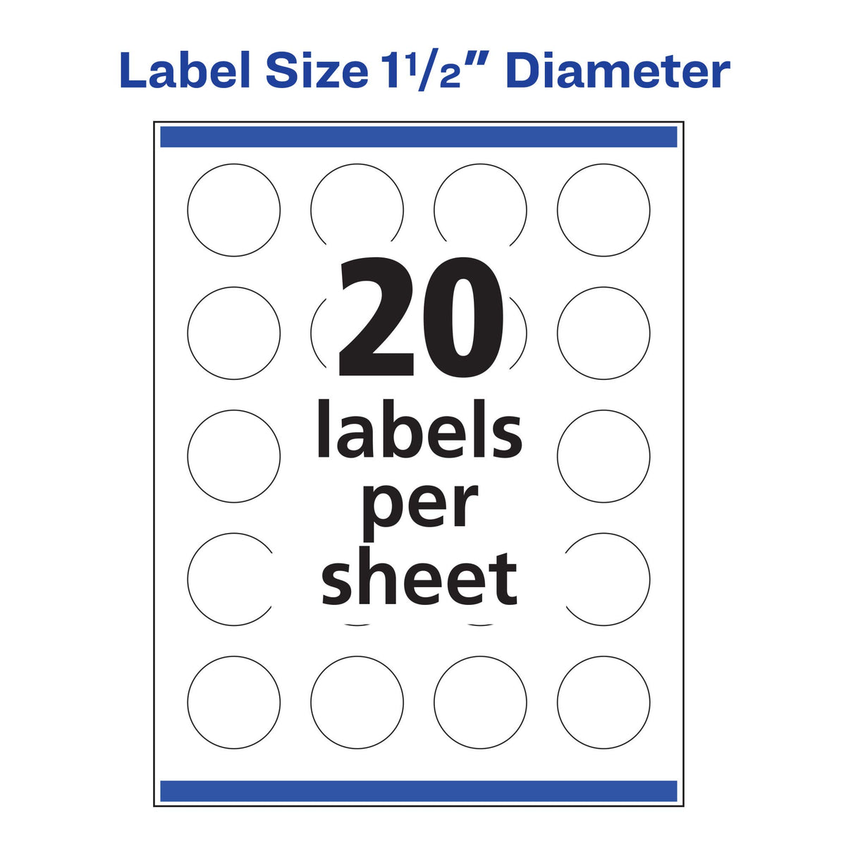 Avery Label 94506-WGP10, 1-1/2" Diameter, 200 Count – view 6