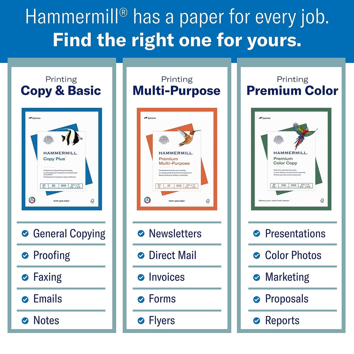 Hammermill Card Stock 12002-3, 1 Pack | 250 Sheets – view 3