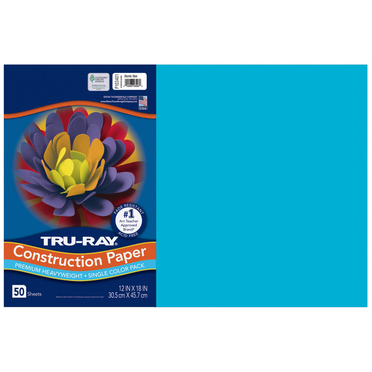Tru-Ray Art Media Paper PAC103401, 12" x 18", 50 Count