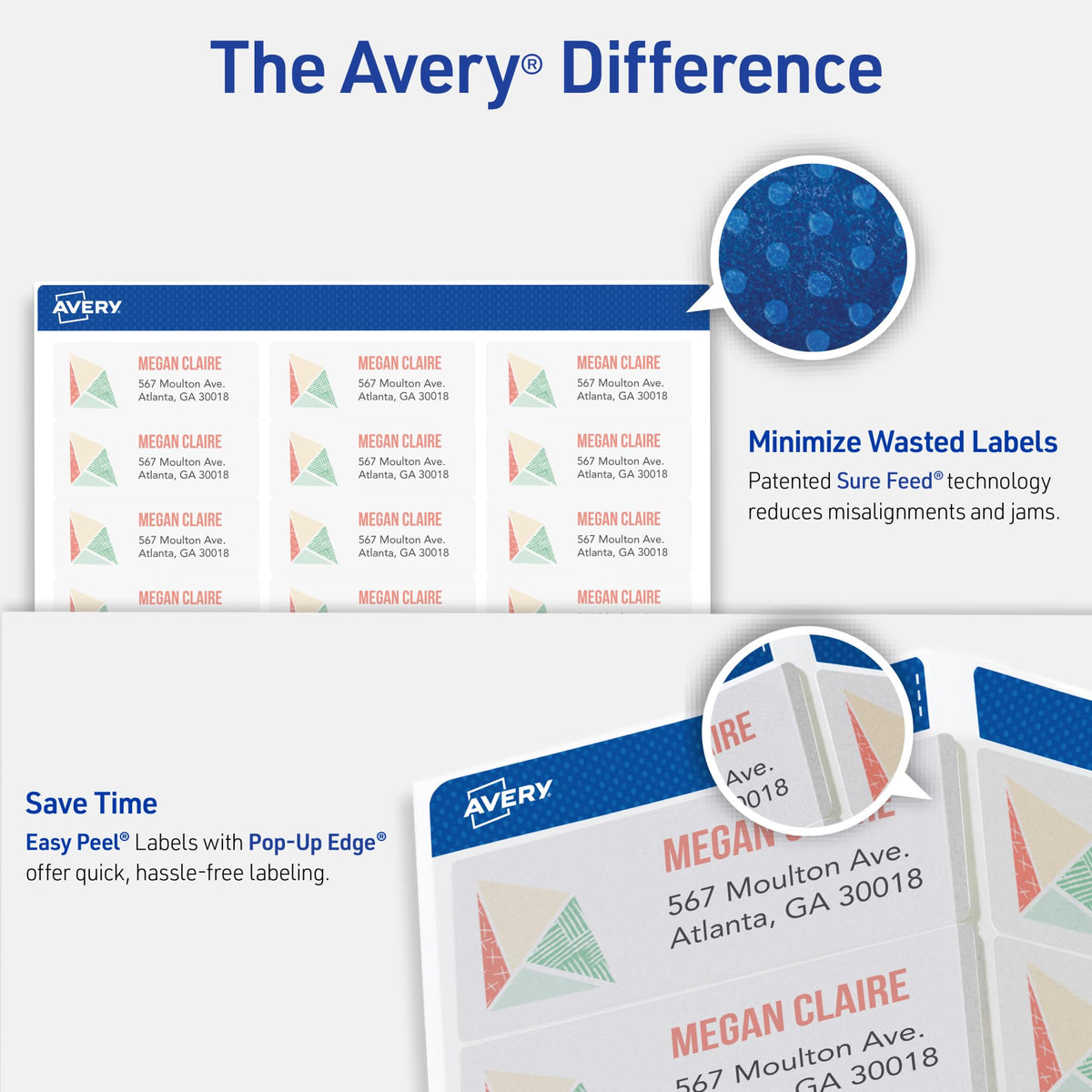 Avery Label 18660, One Size, 300 Count – view 2