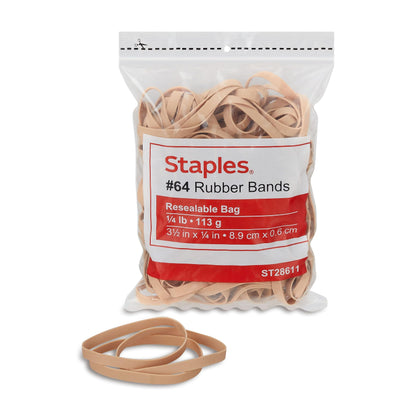 STAPLES Elastic Band 28611-CC, 1/4 pound bag