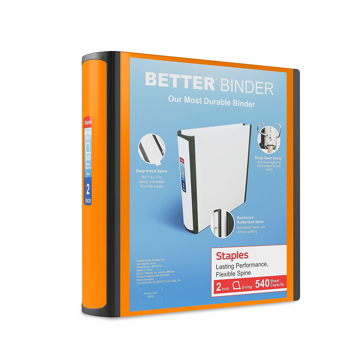 Staples Storage Binder ST55874-CCVS, 2-Inch