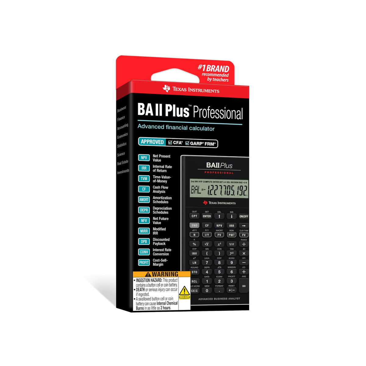 Texas Instruments Calculator IIBAPRO/FC, 9.8 Inch – view 10