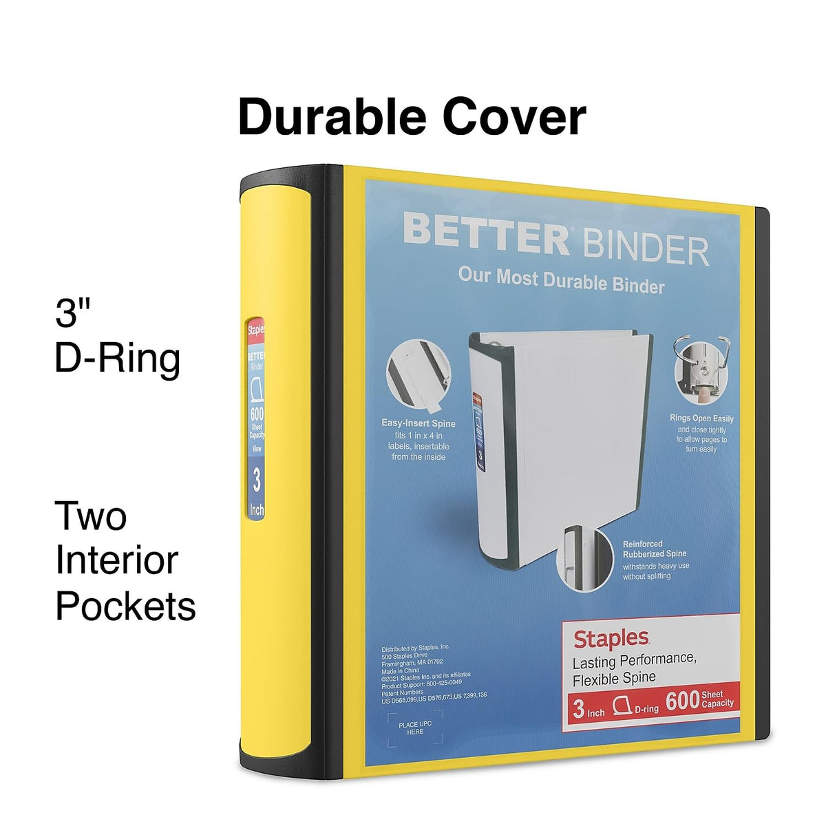 Staples Storage Binder ST55895-CCVS, 3-Inch, 2 Count – view 2