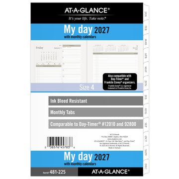 AT-A-GLANCE Planner 481-225, Size 4
