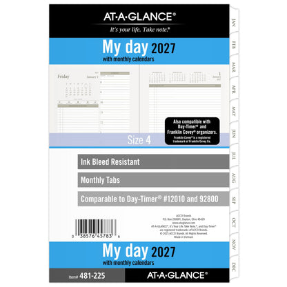 AT-A-GLANCE Planner 481-225, Size 4