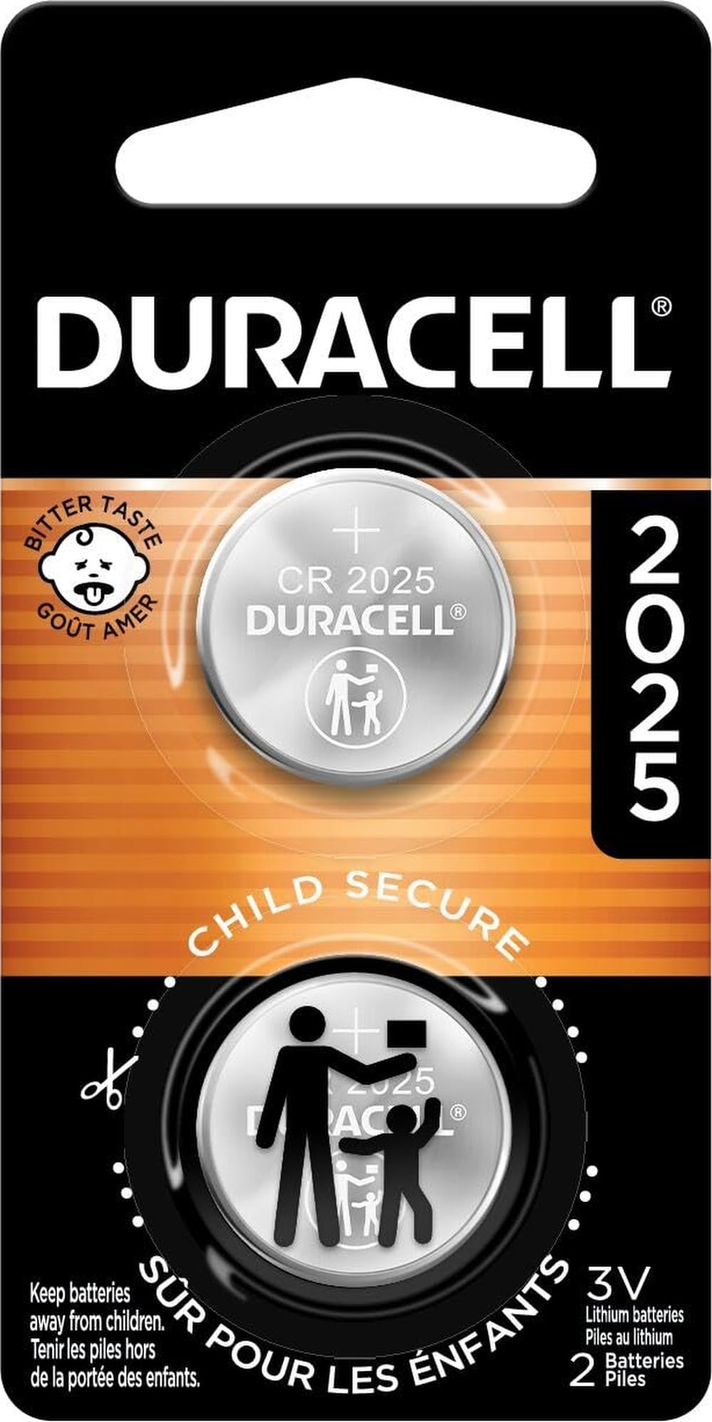 DURACELL Battery 10041333663873, 2 Count