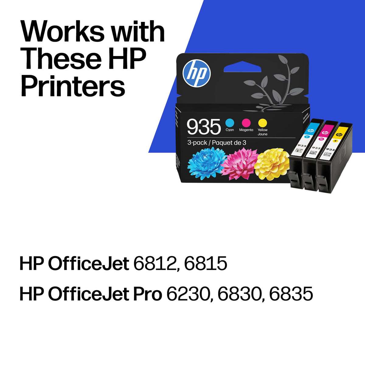 HP Inkjet Printer Ink N9H65FN, Combo 3-Pack – view 2