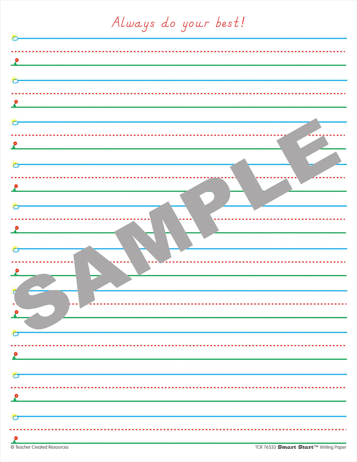 Teacher Created Resources Writing Paper 76533, 360 Sheets – view 3
