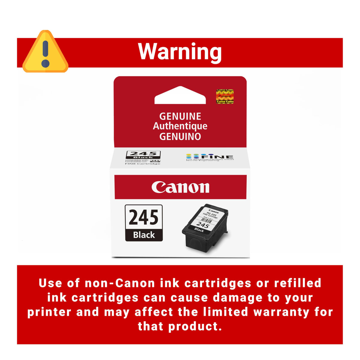 Canon Inkjet Printer Ink PG245, 1 Count – view 7