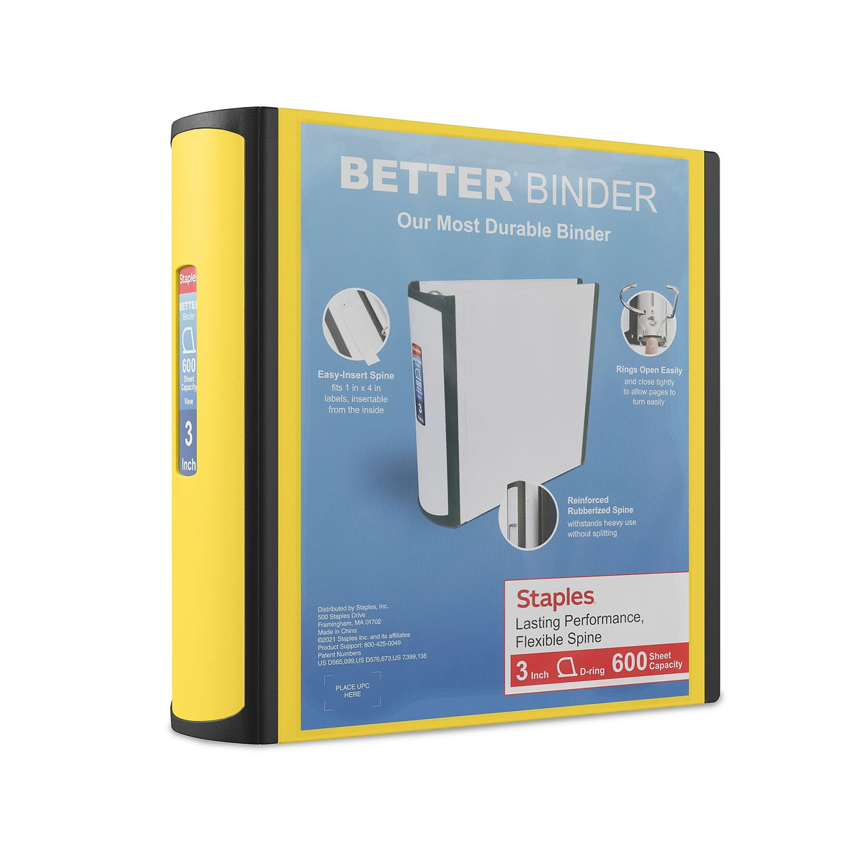 Staples Storage Binder ST55895-CCVS, 3-Inch, 2 Count