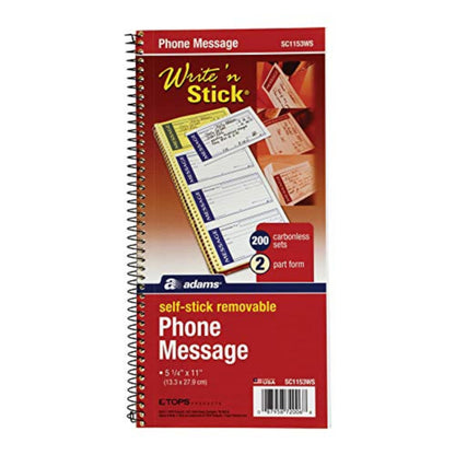 Adams Self Stick Note SC1153WS, 5.3" x 0.3", 200 Count