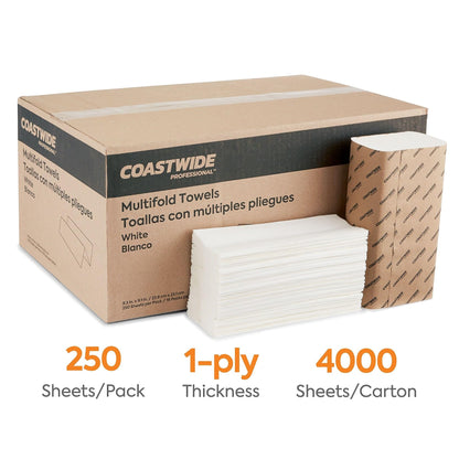 COASTWIDE Paper Towel CW58045, 9.25 x 9.5 in, 16 Count – view 2