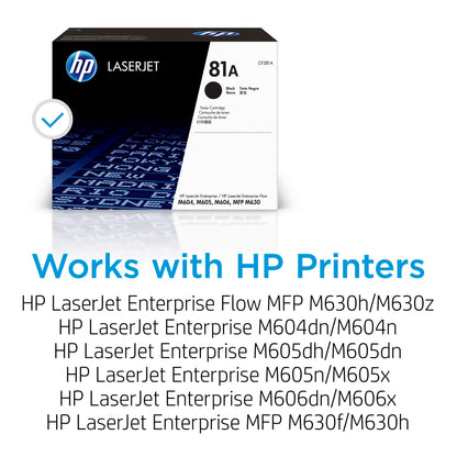 HP Laser Printer Toner CF281A, 81A Black Original – view 2