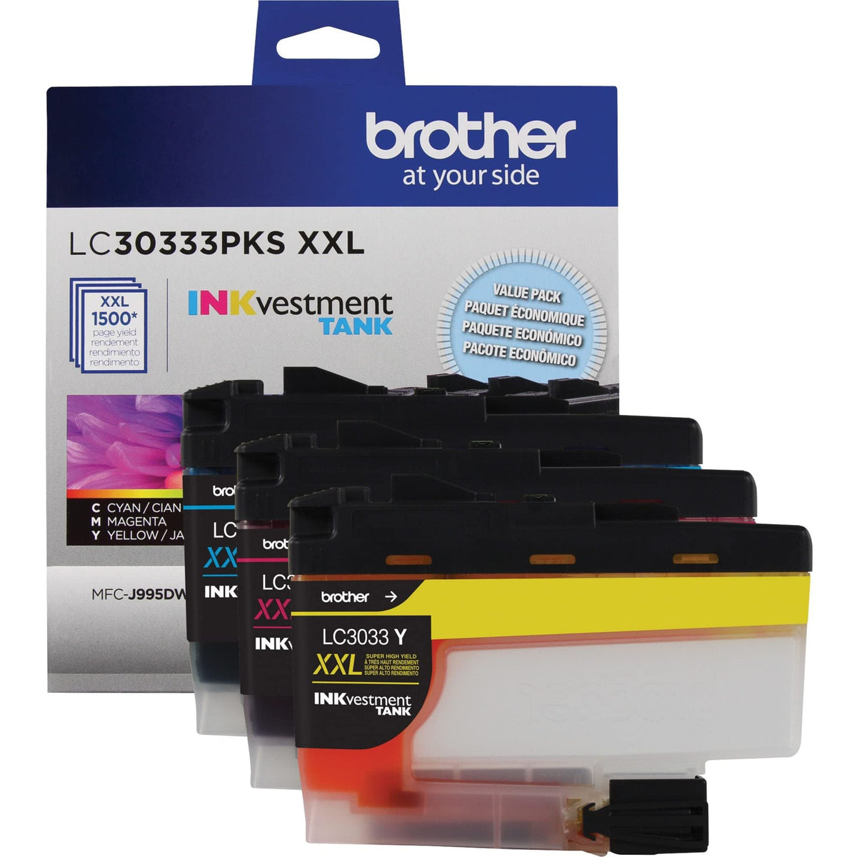 Brother Inkjet Printer Ink LC30333PKS, high yield, 3 Count – view 4