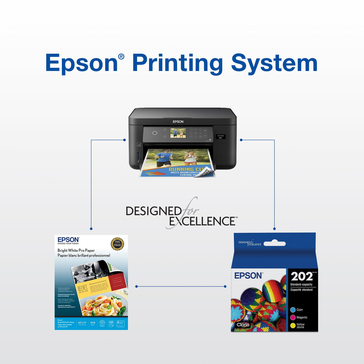 Epson Inkjet Printer Ink T202520-S, Standard Capacity, 3 Count – view 6