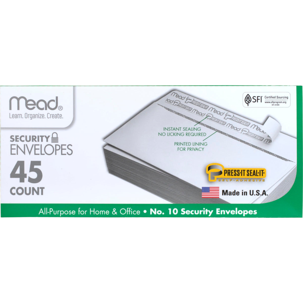 Mead Envelope 75026, #10 (4-1/8" x 9-1/2") - 45 count
