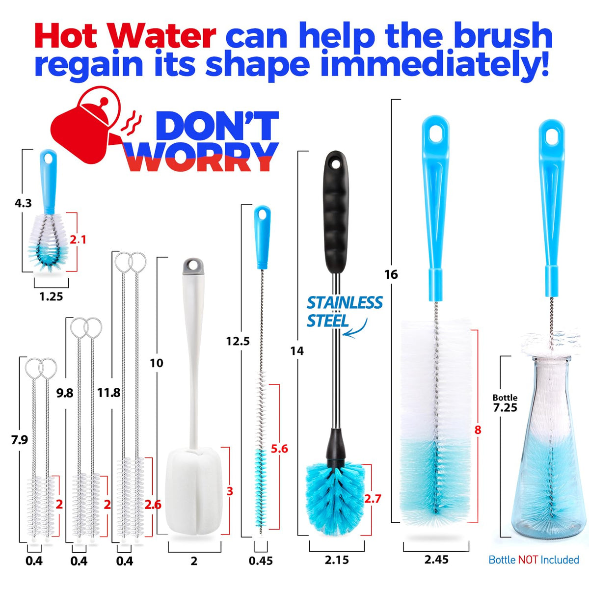 Holikme Cleaning Brush BB-WHITE-01, 11 Pack – view 5