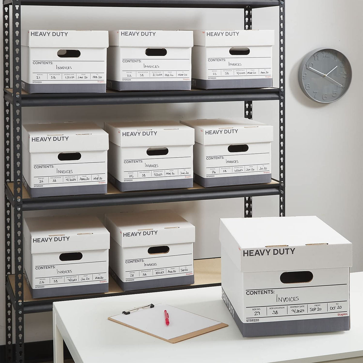 Staples Storage Box 2489902, 12 Pack – view 7