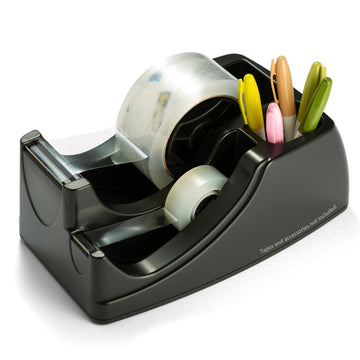 Officemate Tape Label Dispenser 96690, 2-Inch packaging tape and 3/4-Inch tape