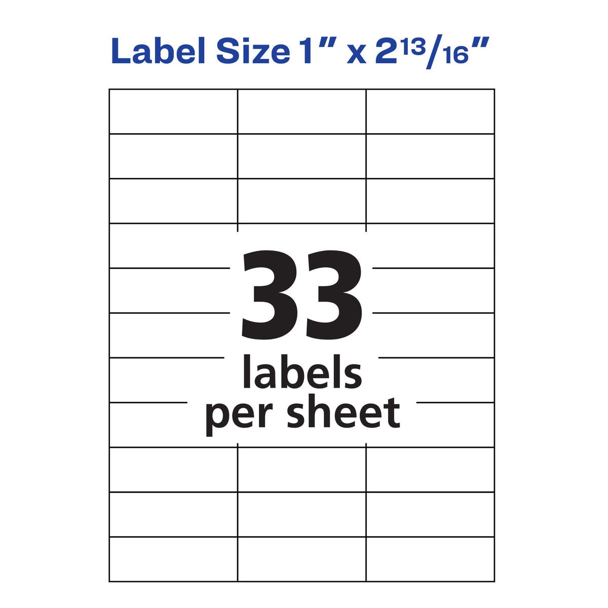 Avery Label 5334, 1" x 2-13/16" – view 4