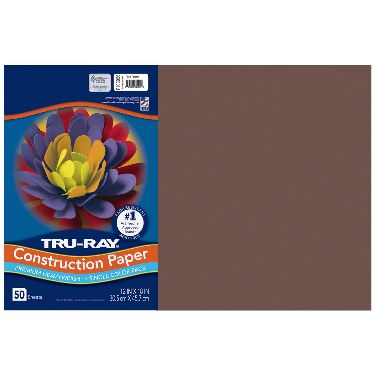 Tru-Ray Art Media Paper P103056, 12" x 18", 50 Count