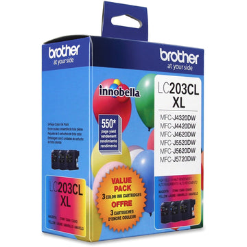 Brother Inkjet Printer Ink LC2033PKS, 1650 Pages, 3 Count