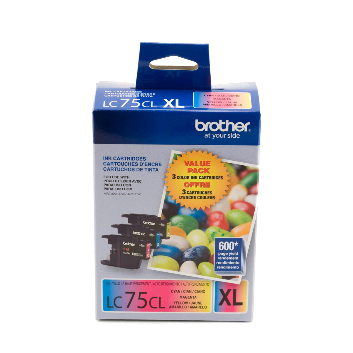 Brother Inkjet Printer Ink LC753PKS, XL, 3 Count