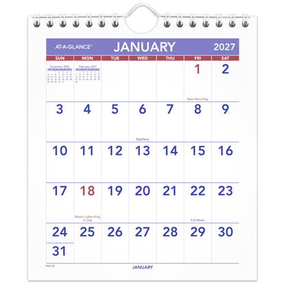 AT-A-GLANCE Calendar PM528, 6.5"W x 7.5"H