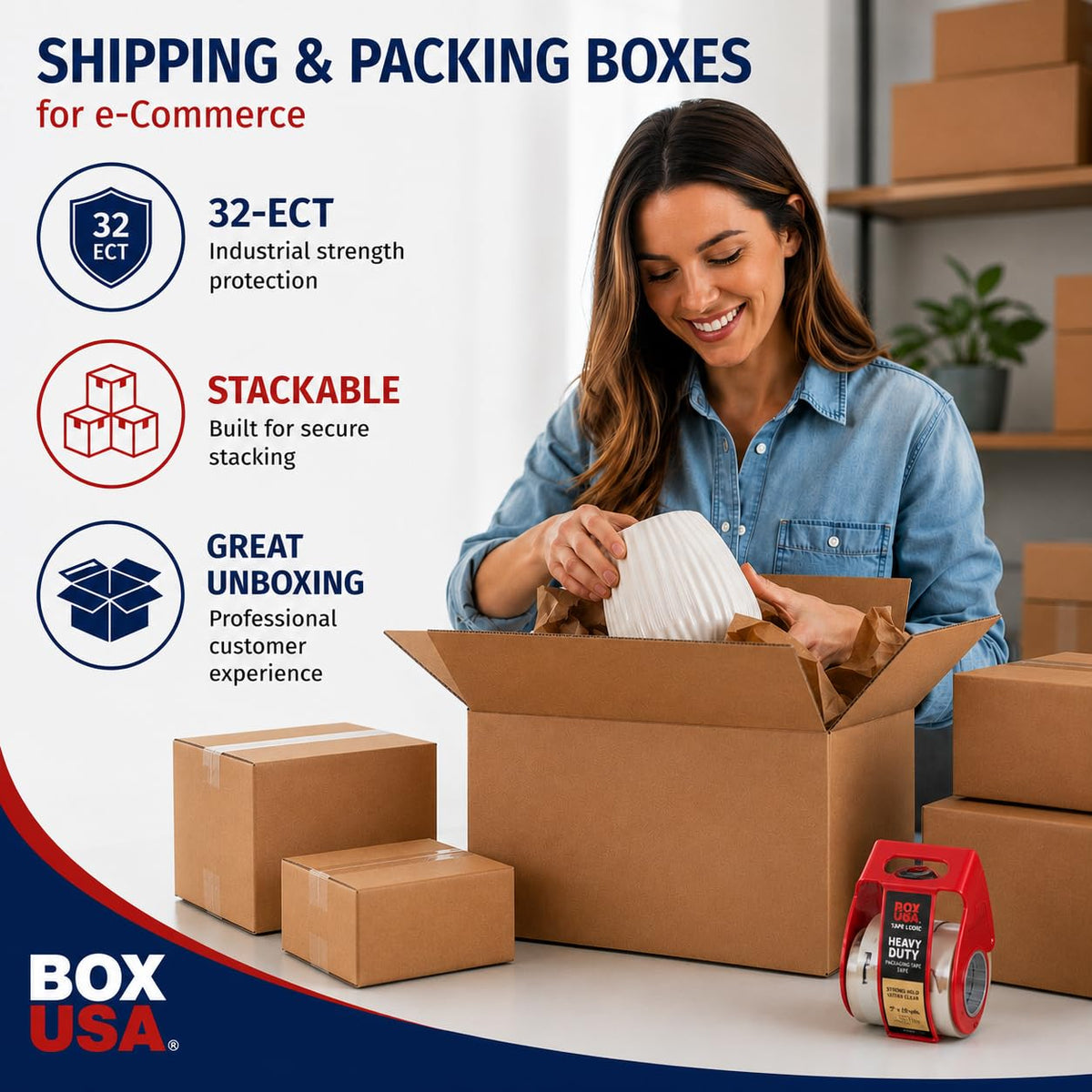 BOX USA Shipping Box 1288, One Size, 25 Count – view 3