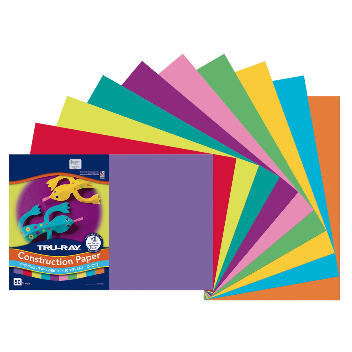 Tru-Ray Art Media Paper P102941, 12" x 18", 50 Count