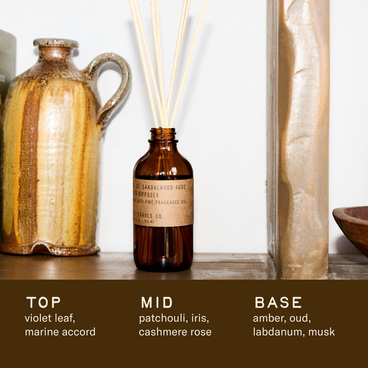 P.F. Candle Co. Aroma Diffuser RD, 3.5 fl oz, Sandalwood – view 2