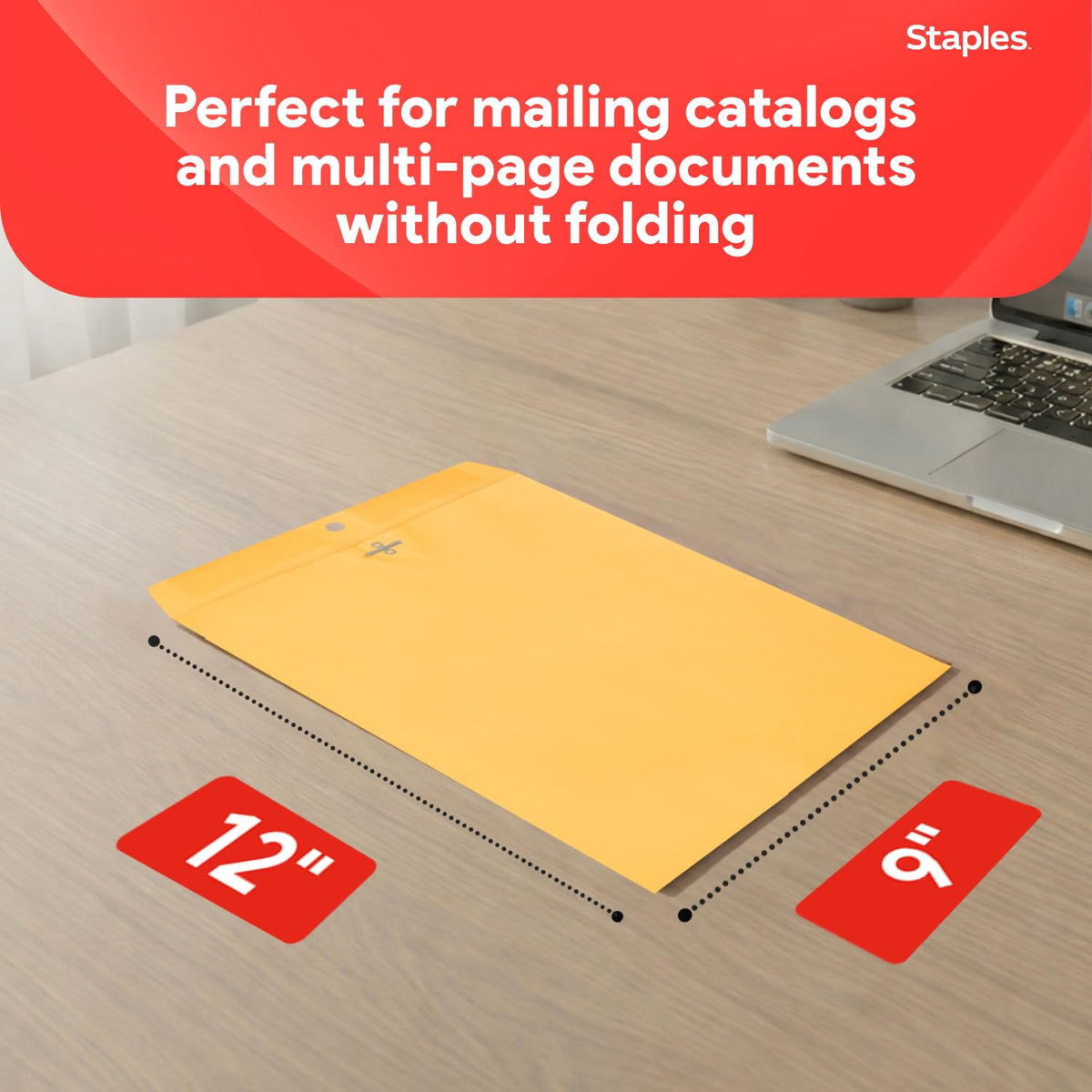 Staples Envelope ST487493-CC, 9'' x 12'', 250 Count – view 3