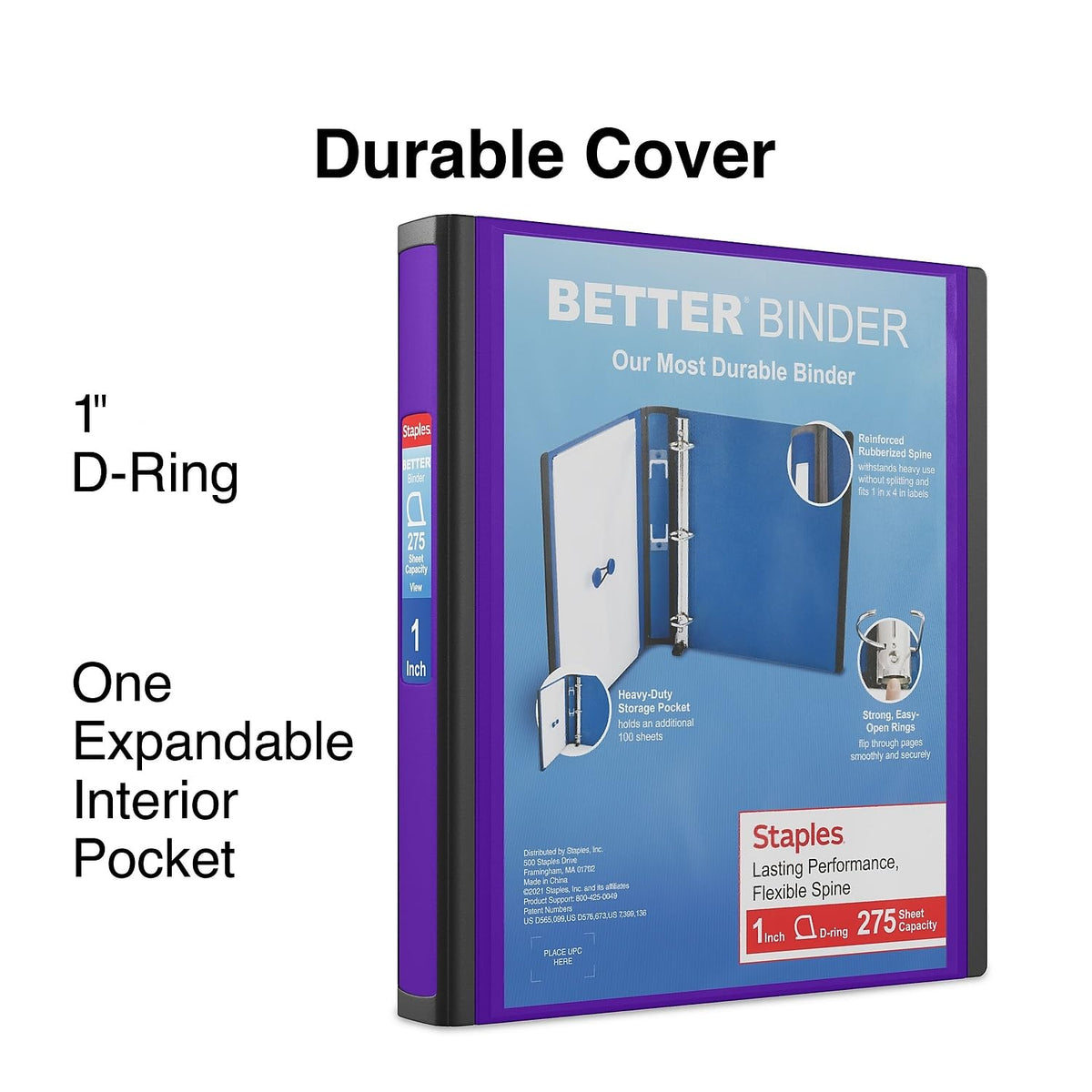Staples Storage Binder 19065/55847, 1-Inch – view 2