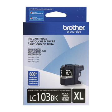 Brother Inkjet Printer Ink LC103BK, 1 Count