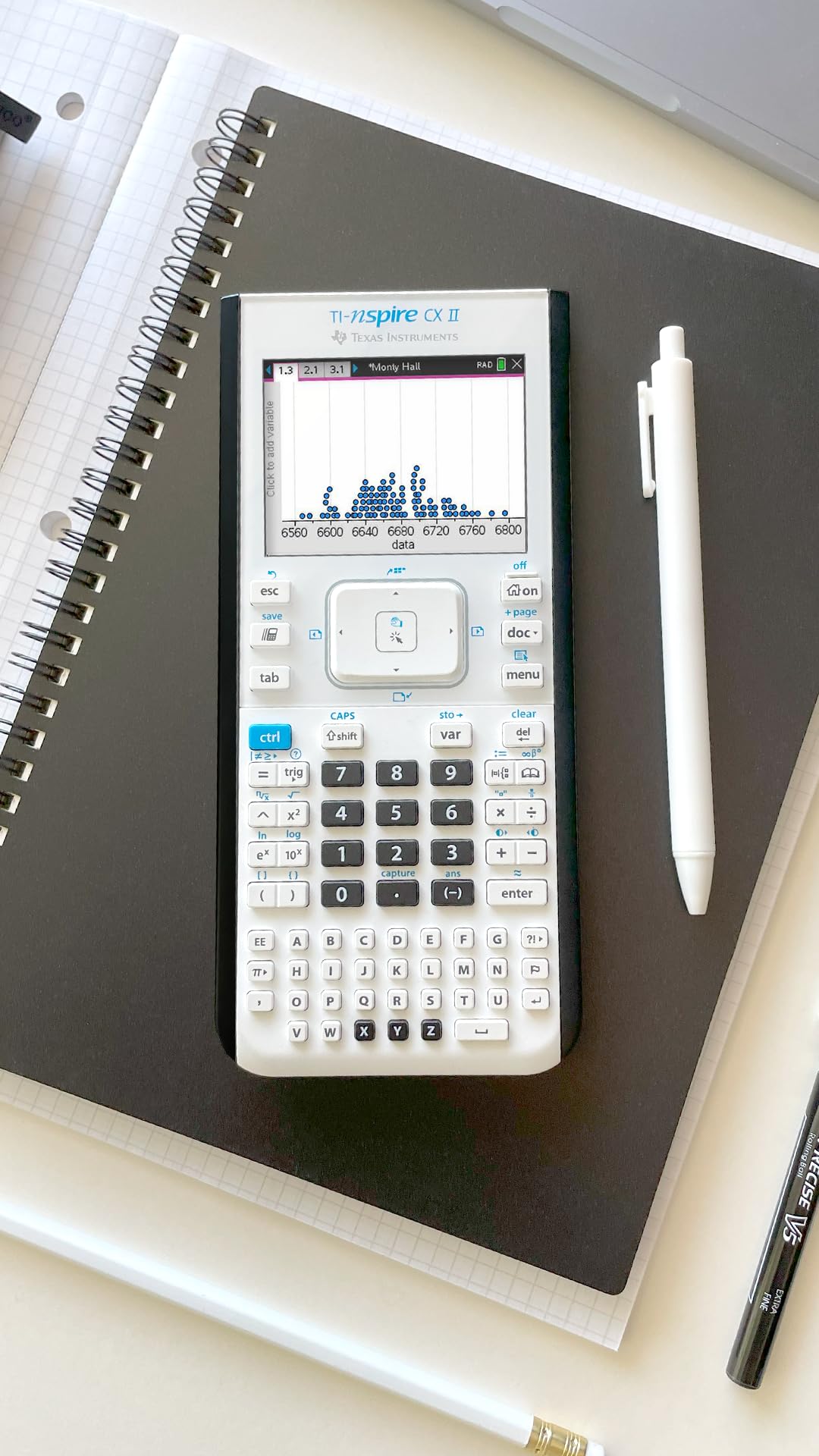 Texas Instruments Calculator NSCX2/TBL/1L1/A, 7.5" x 3.3" x 0.4" – view 10