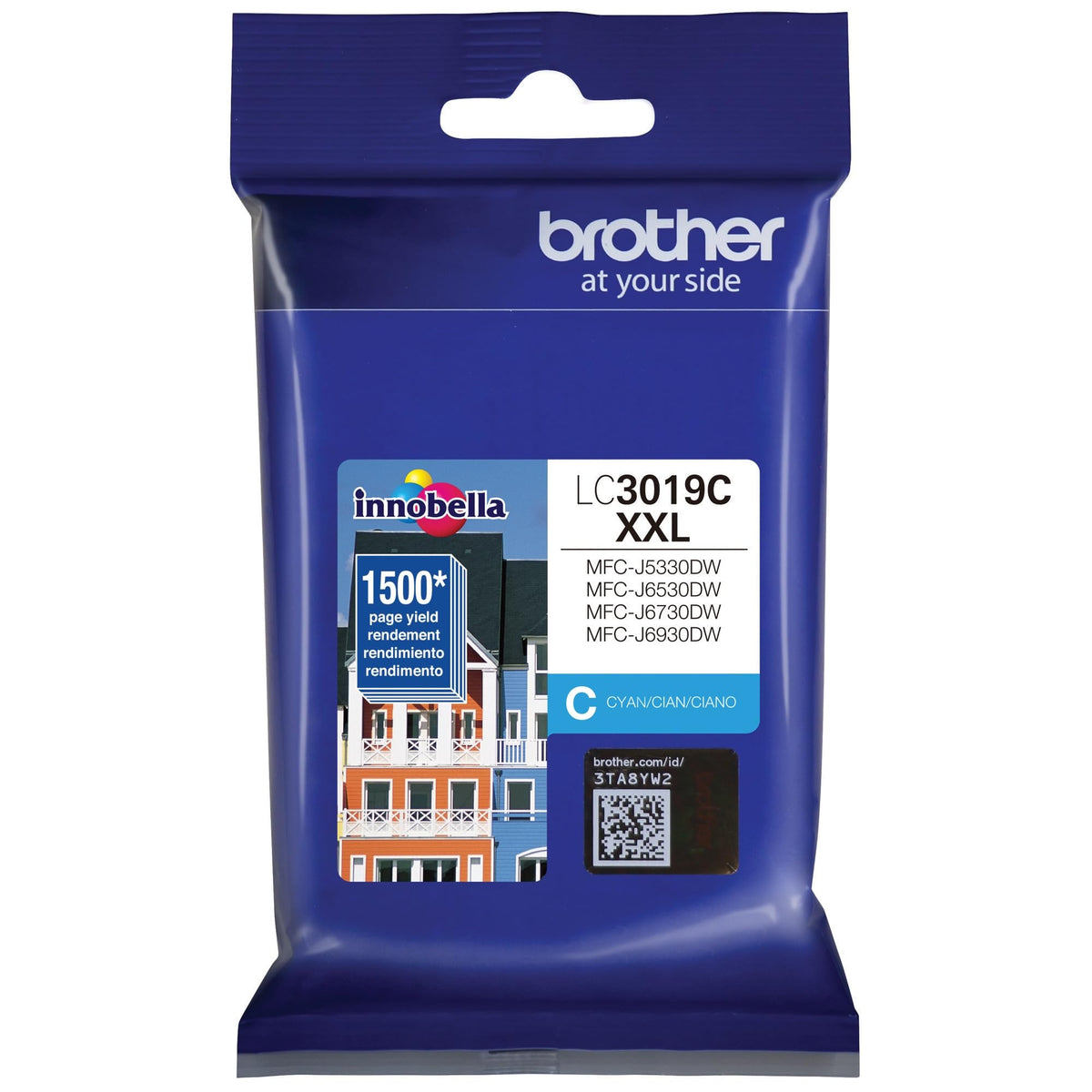 Brother Inkjet Printer Ink LC3019C, Super High Yield