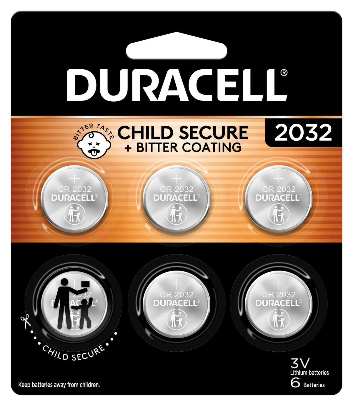 DURACELL Battery 5008252, 6 Count