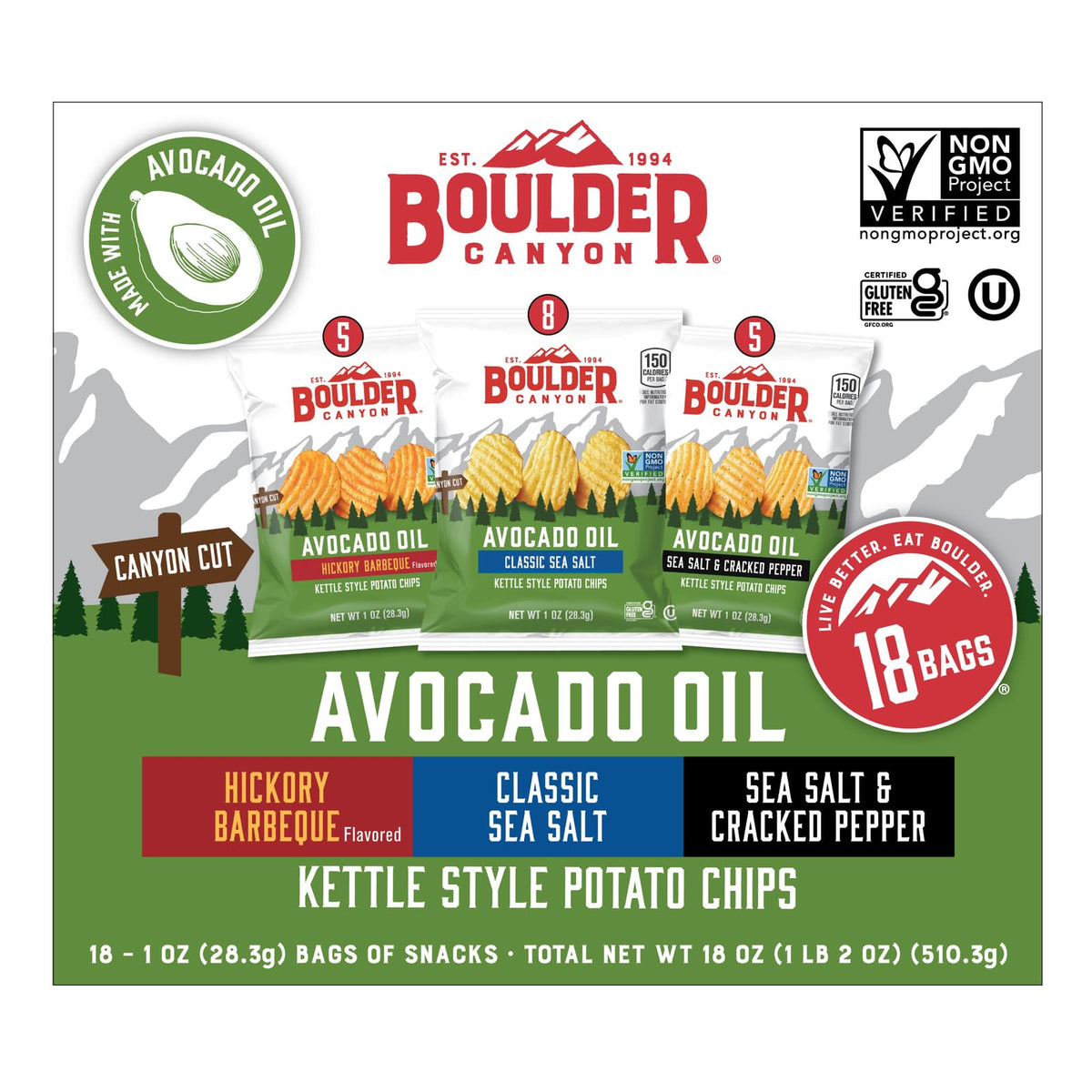Boulder Canyon Snack Chip And Crisp 0708163261015, 1 Ounce (Pack of 18) – view 3