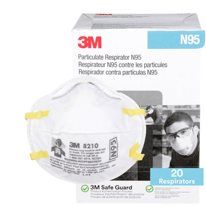 3M Respirator 8210, 1 Count (Pack of 20)