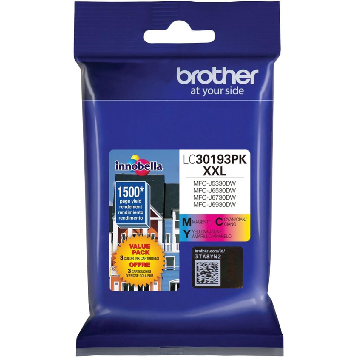 Brother Inkjet Printer Ink LC30193PK, Super High Yield, 3 Count – view 2
