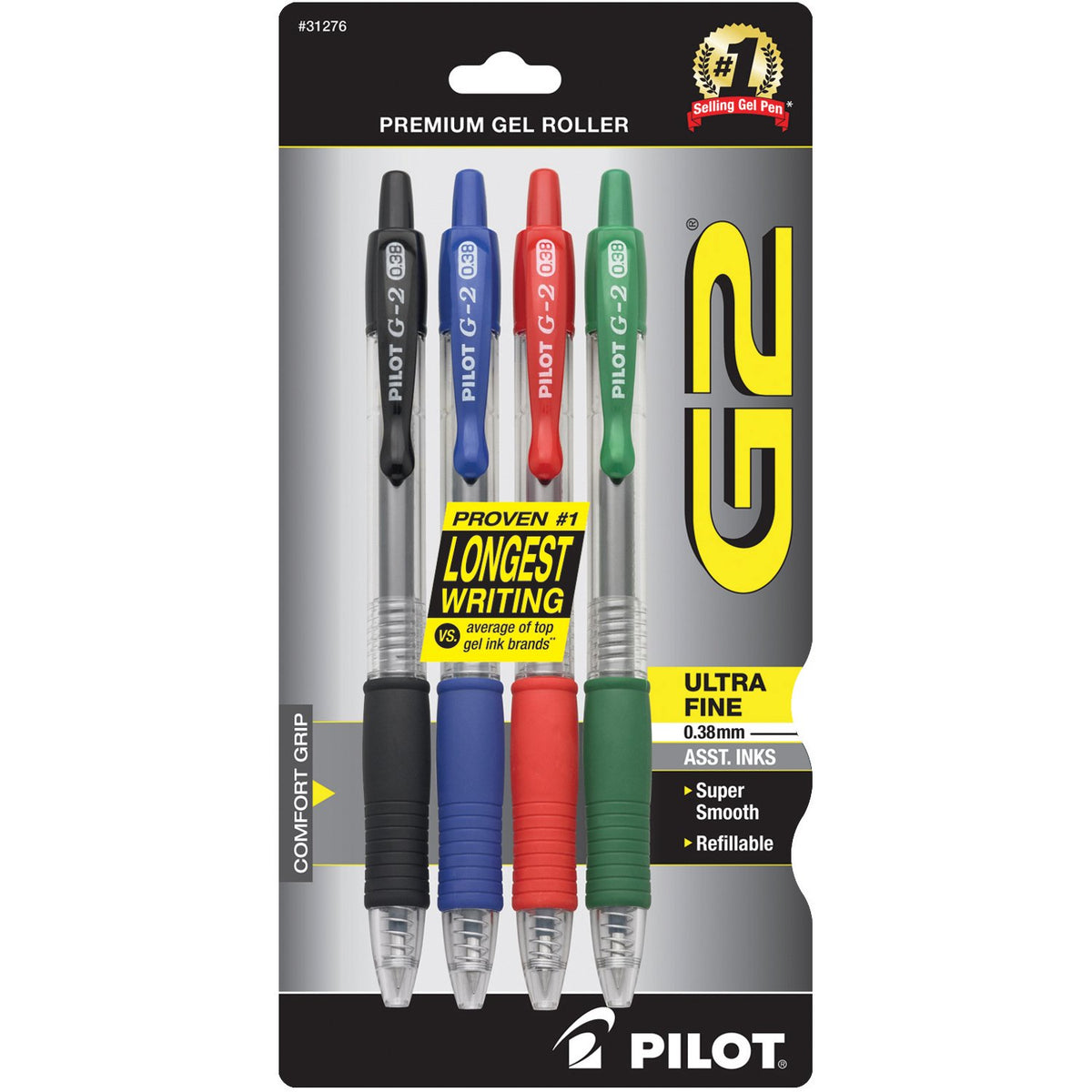 PILOT Writing Instrument 31276, 4 Count