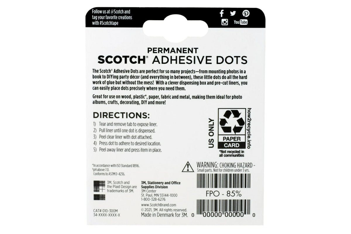 Scotch Adhesive Tapes 010-300M, 300 Count – view 4