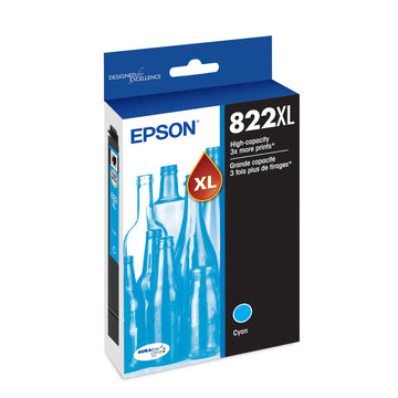 Epson Inkjet Printer Ink T822XL220-S, High Yield